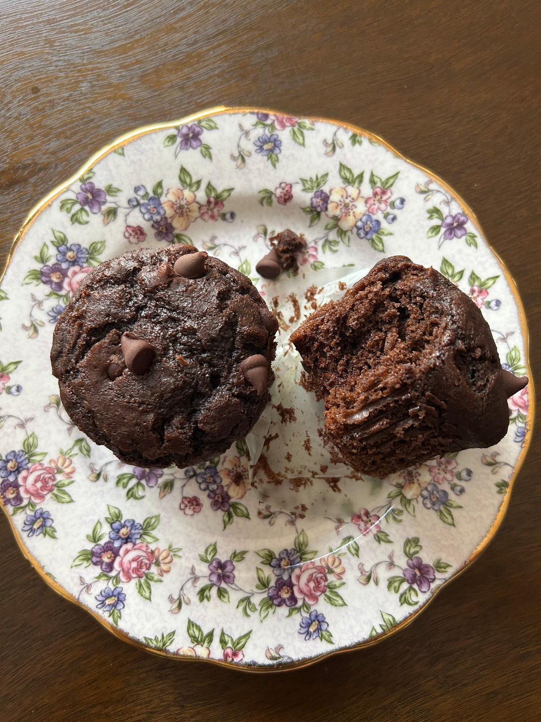 Super Rich Chocolate Chip Muffins (as seen on TikTok)